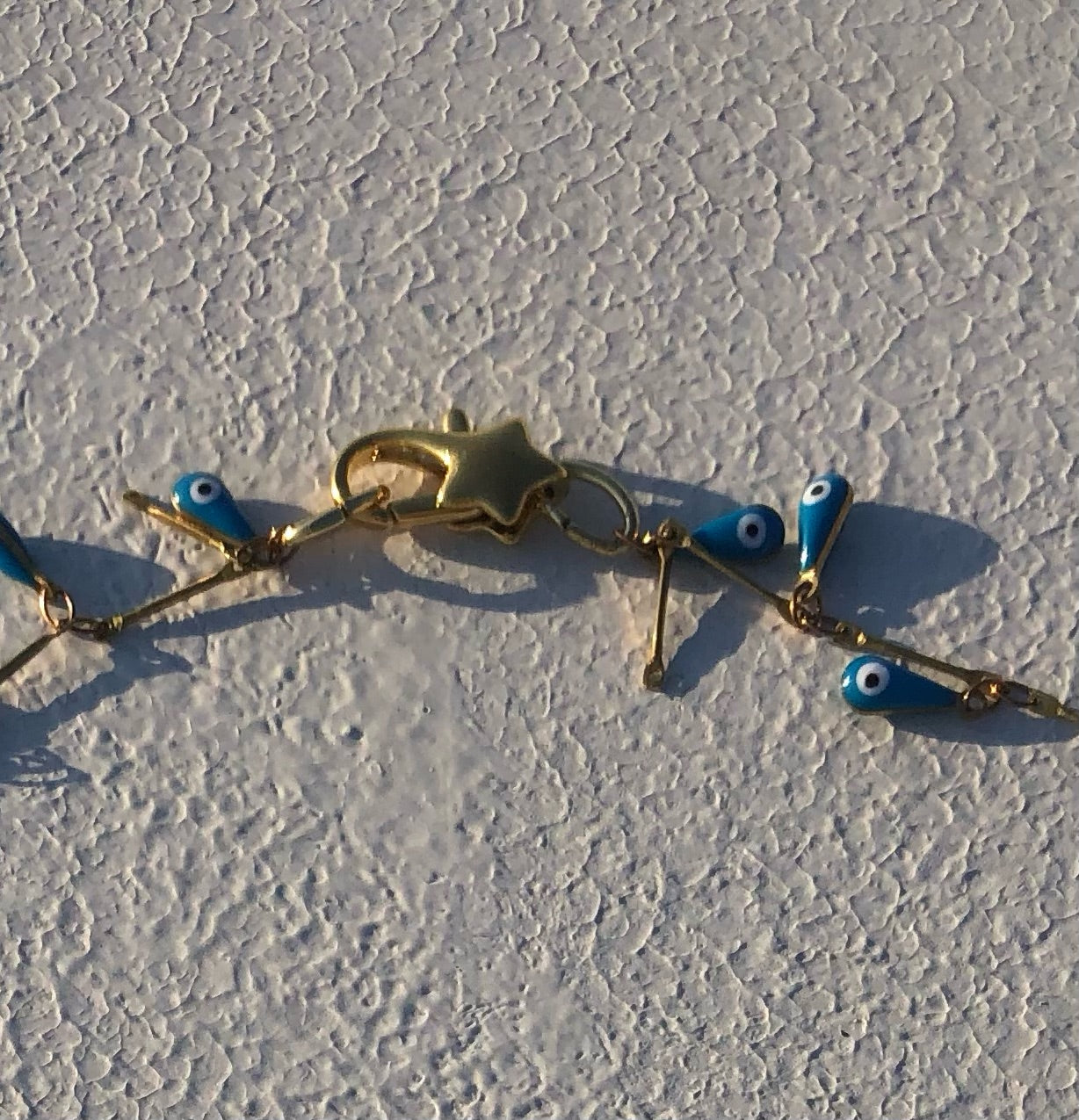 Evil Eye & Crescent Moon Necklace