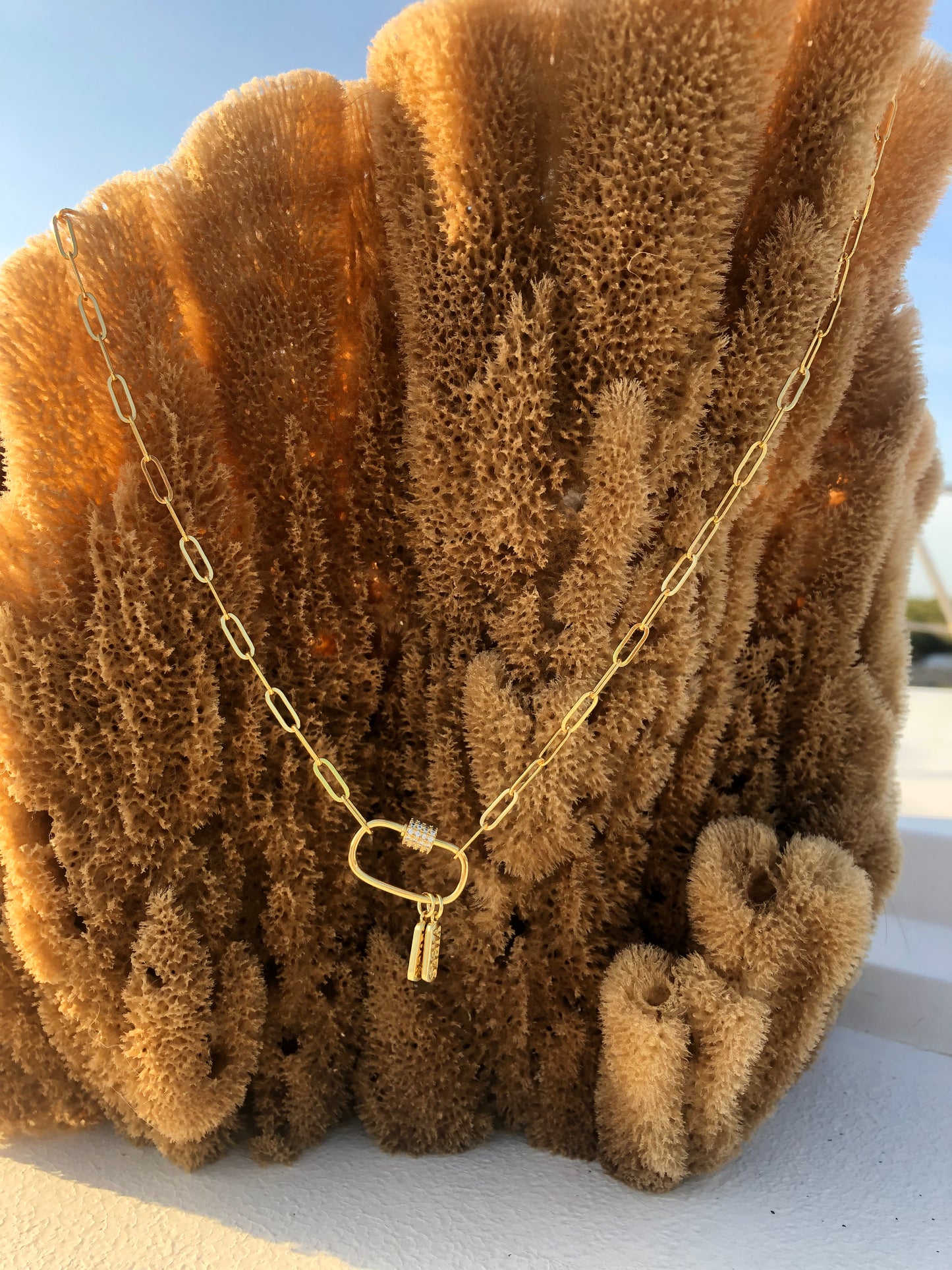 F*** Vibes on 24kt Gold Paperclip Chain